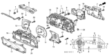 Diagram for Honda Odyssey Instrument Cluster - 78146-SX0-901