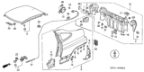 Diagram for 2001 Honda Insight Fuel Door Release Cable - 74411-S3Y-A00