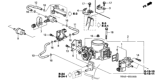 Diagram for 2001 Honda Civic Idle Control Valve - 16022-PLC-J01