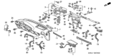 Diagram for 2005 Honda Insight Instrument Panel - 77100-S3Y-A01ZB