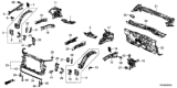 Diagram for Honda Civic Radiator Support - 71410-TBA-A21