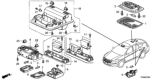 Diagram for 2010 Honda Crosstour Consoles - 83250-TA5-A51ZF