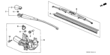 Diagram for 1997 Honda Civic Wiper Motor - 76700-S03-003