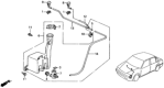 Diagram for 1991 Honda Civic Washer Reservoir - 76801-SH3-902