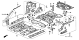 Diagram for 2001 Honda Accord Floor Pan - 65100-S82-G02ZZ