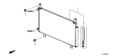 Diagram for Honda A/C Condenser - 80100-TLA-A11