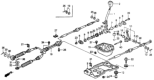 Diagram for 2000 Honda Prelude Shift Knobs & Boots - 54102-SM4-003ZA