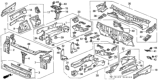 Diagram for 1999 Honda CR-V Motor And Transmission Mount - 60830-S04-300ZZ