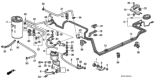 Diagram for Honda Civic Fuel Filter - 16900-SH3-A31
