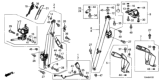 Diagram for 2016 Honda Fit Seat Belt - 04818-TST-A00ZA