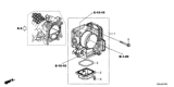Diagram for Honda Throttle Body - 16400-59B-003