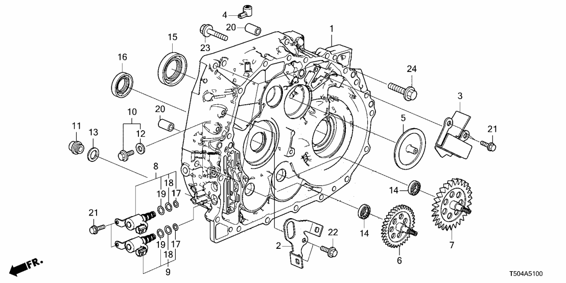 Honda 25145-5TA-E00 SHAFT