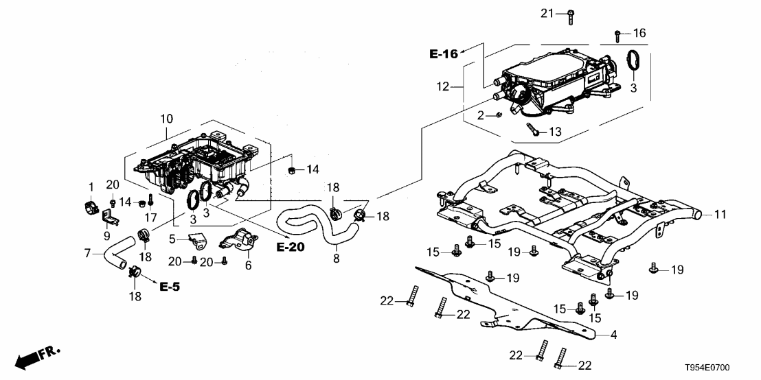 Honda 1S700-6GS-A01 FRAME, FLOOR