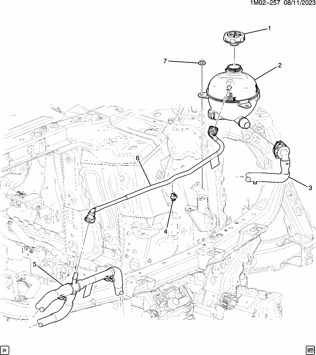 13596800 Honda CLIP, RAD SURGE TK
