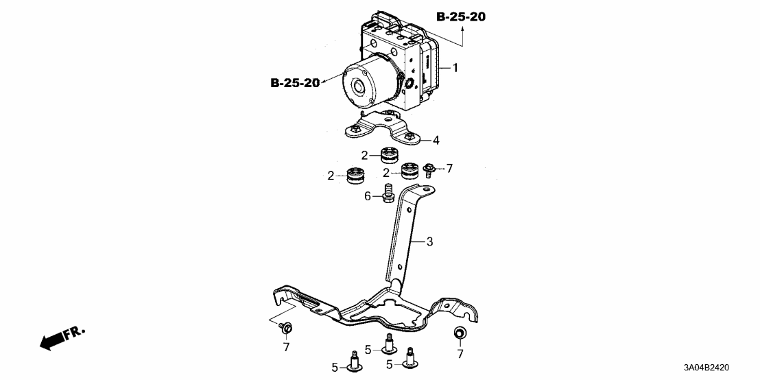 Honda 57100-3A1-A51 MODULATOR ASSY-, VSA
