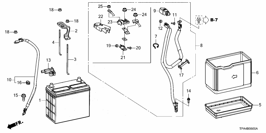 38210-TSV-003 Honda TERMINAL (100A)