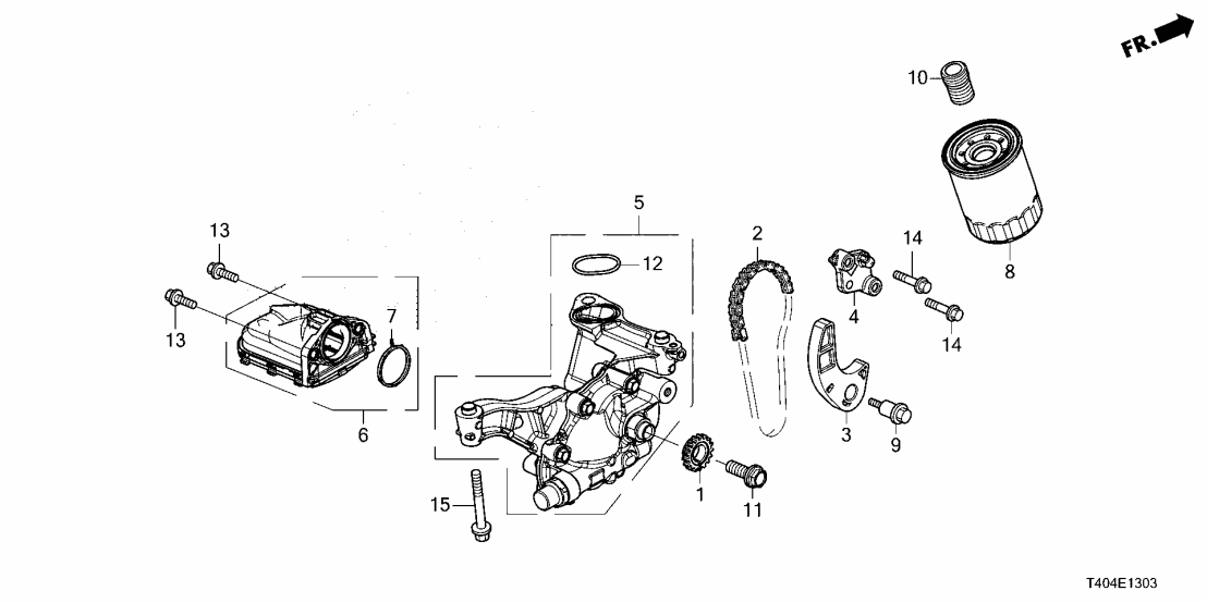 Honda 15100-6MD-A01 PUMP ASSY-, OIL
