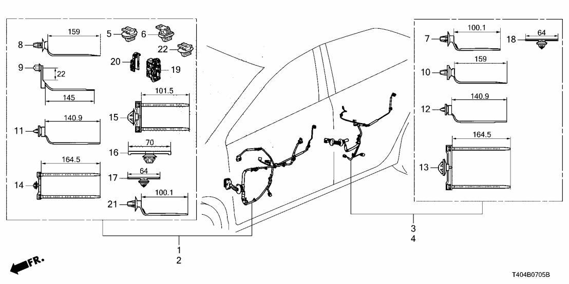 32751-T49-C00 Honda HARN, DRIVER DOOR