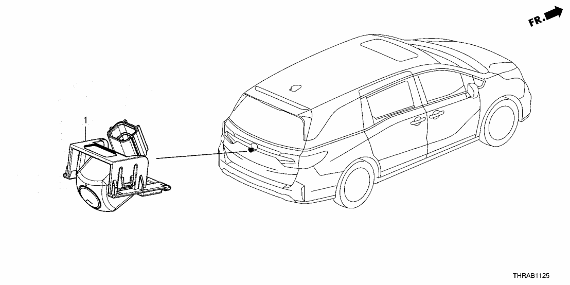 Honda 39530-THR-A31 CAMERA, REARVIEW 39530-THR-A31 Honda CAMERA, REARVIEW