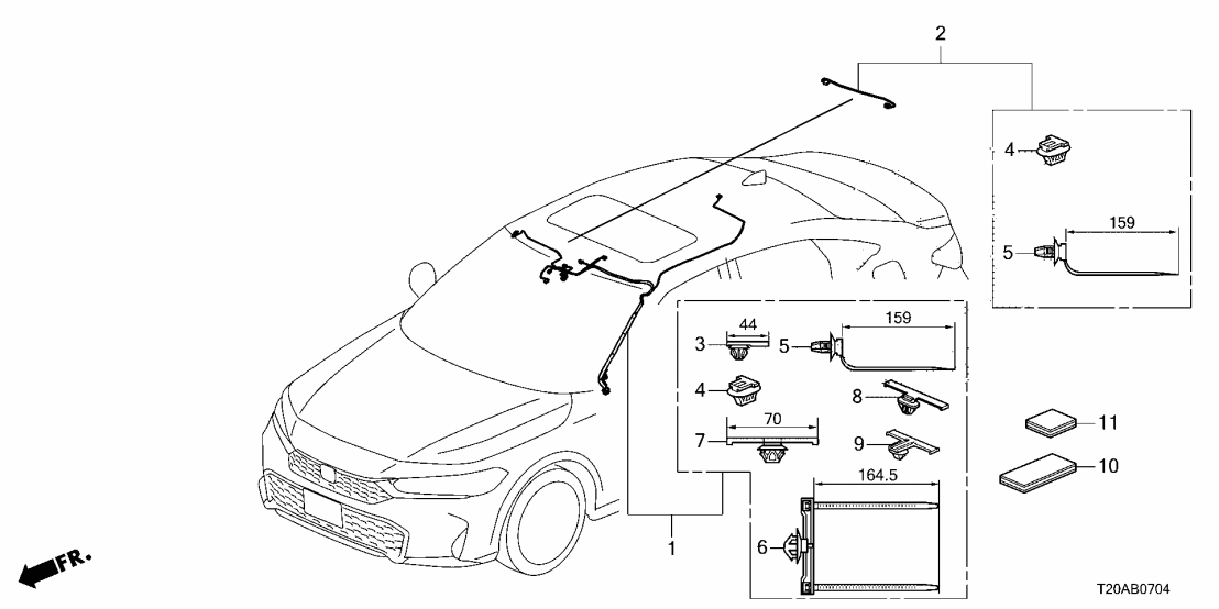 Honda 32155-T38-A00 WIRE Honda 32155-T38-A00 WIRE