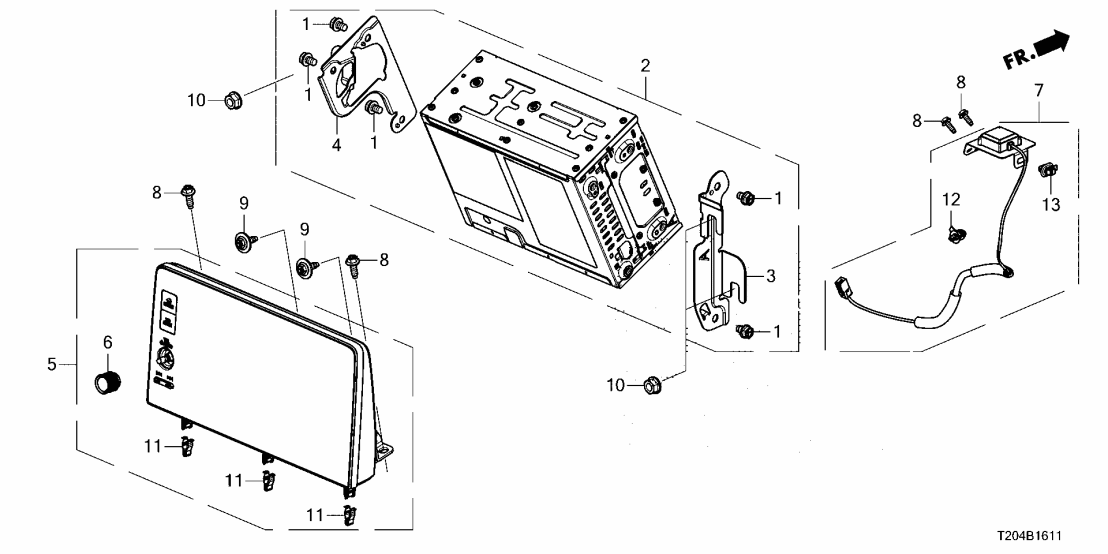 8A500-T20-A12 Honda Display Audio Unit