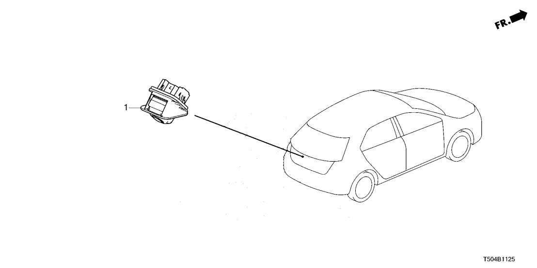 39530-T43-A11 Honda CAMERA, REARVIEW