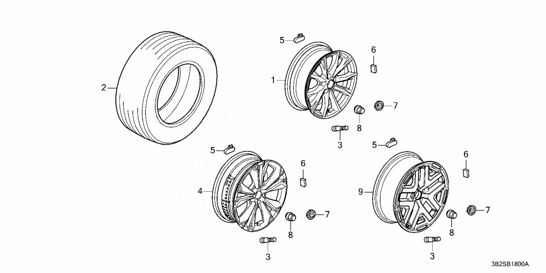 Honda 42700-3A0-A51 W-DISK (18X7 1/2J)