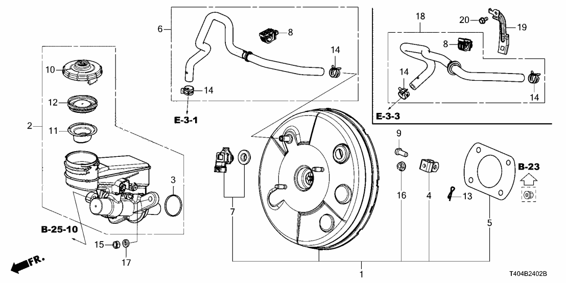Honda 46101-TEM-M00 SET, MASTER CYLINDER Honda 46101-TEM-M00 SET, MASTER CYLINDER