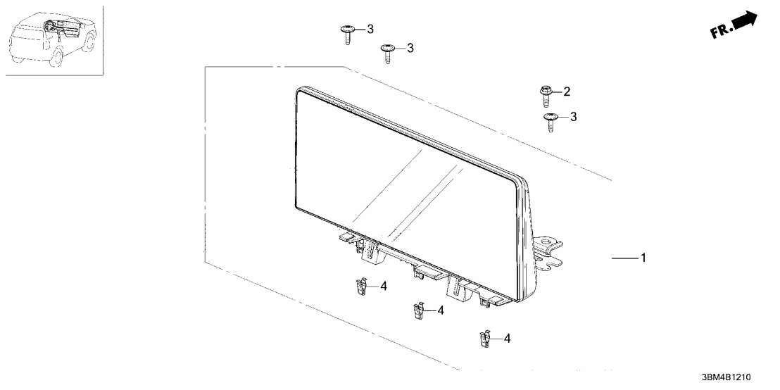 8A700-3BM-A01 Honda DISPLAY (12-3 INCH)
