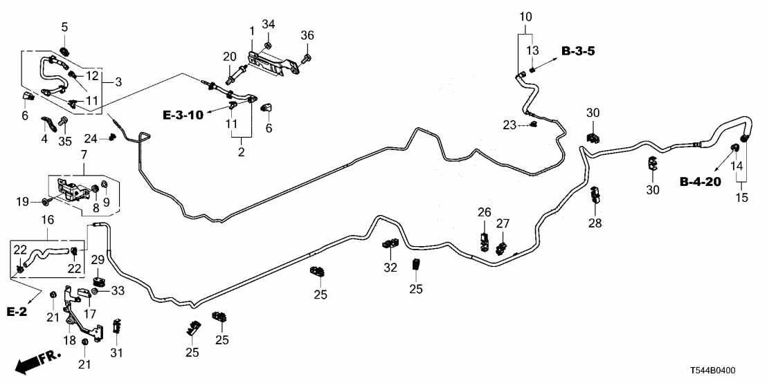17766-T50-G00 Honda Fuel Pipe Protector