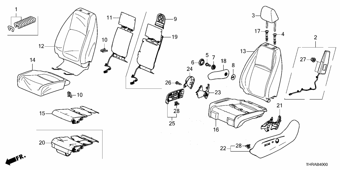 81525-THR-L63ZB Honda CVR, L- *NH900L*