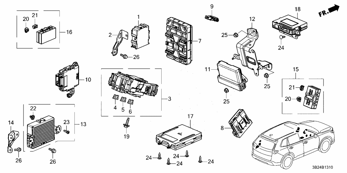 Honda 81289-3A0-A11 HCS UNIT Honda 81289-3A0-A11 HCS UNIT