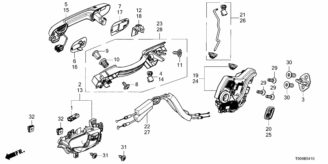 Honda 72120-T90-A41ZA HANDLE, R- *NH900L*