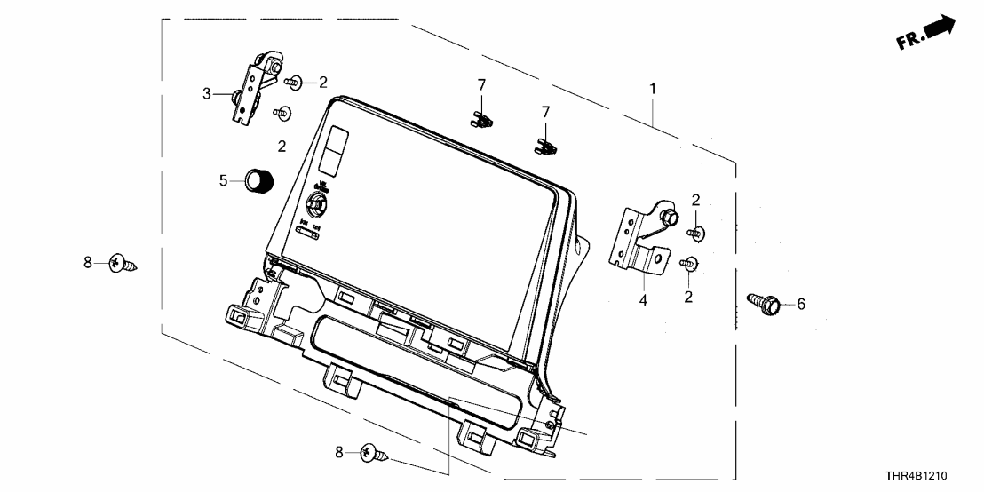 8A700-THR-A01 Honda DISPLAY, CENTER