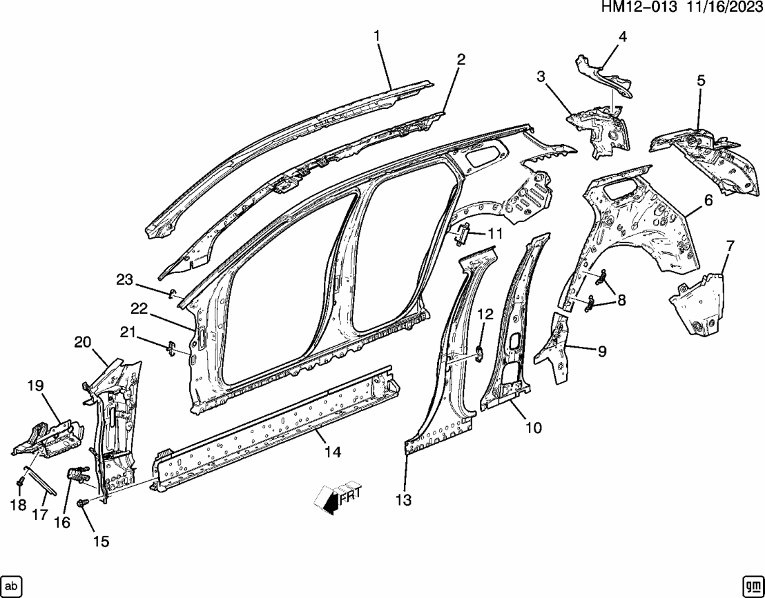 Honda 26348519 BRACKET ASM-BODY SI 26348519 Honda BRACKET ASM-BODY SI