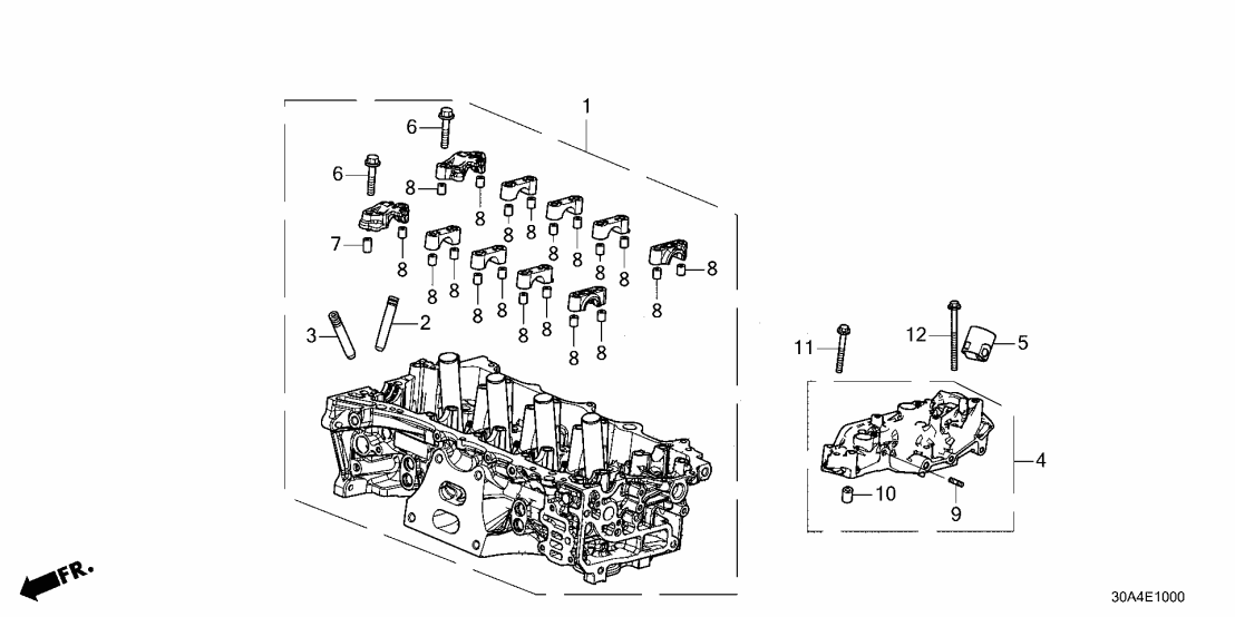 Enginebase Comp 12270-6NA-A00 - Genuine Honda BASE COMP