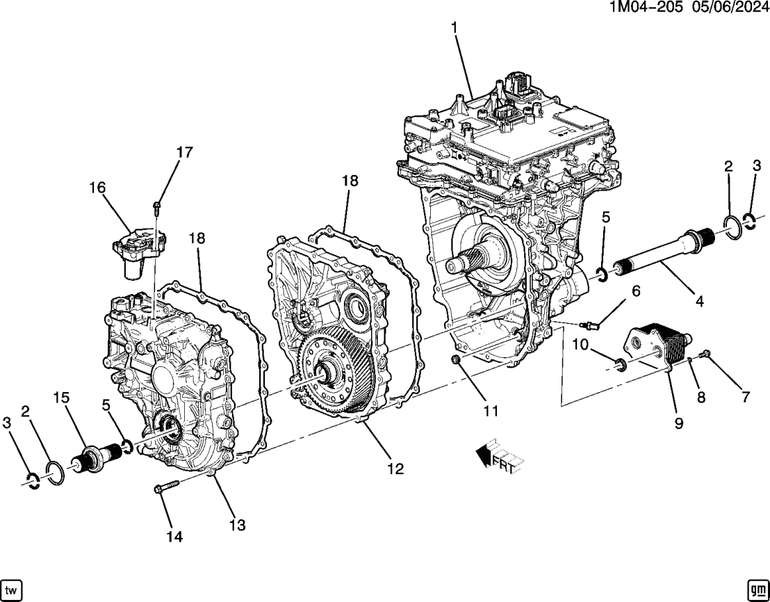 Honda 11548183 BOLT, A/TRNS CASE 11548183 Honda BOLT, A/TRNS CASE