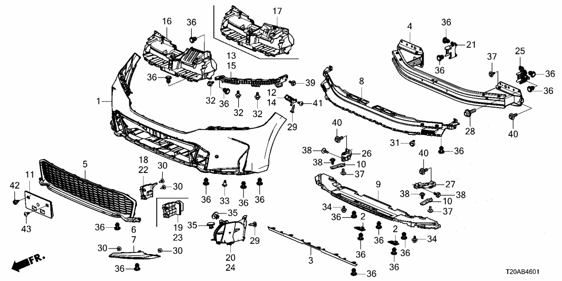Honda 71321-T56-A50 INDUCTION PLATE UPR