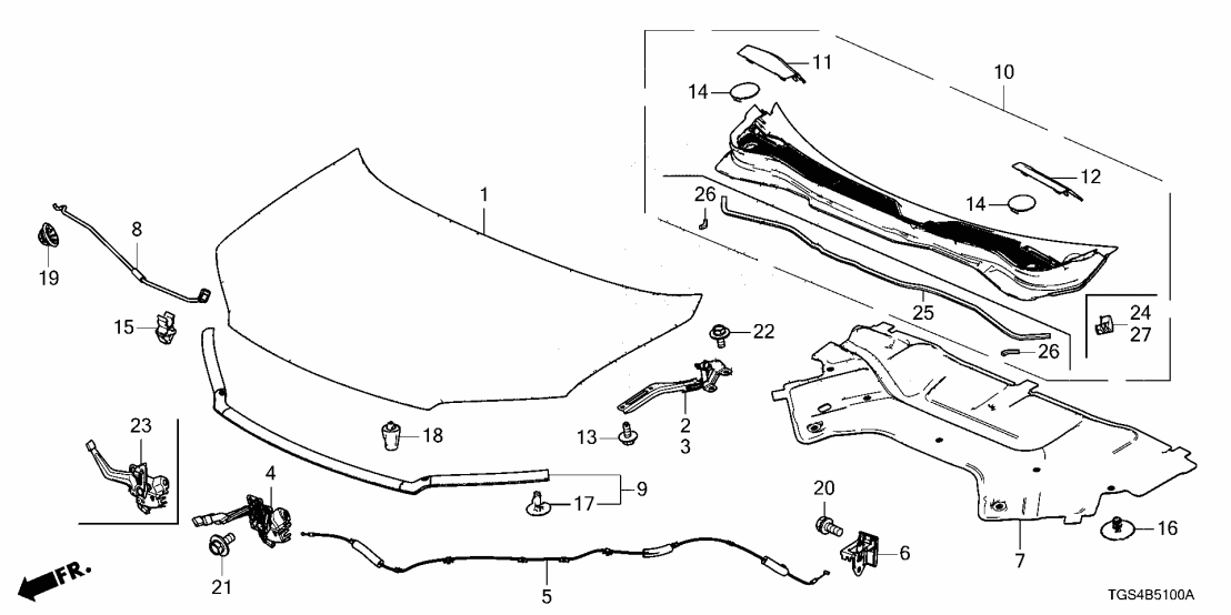 Honda 74217-TG7-A01 FOAM 74217-TG7-A01 Honda FOAM