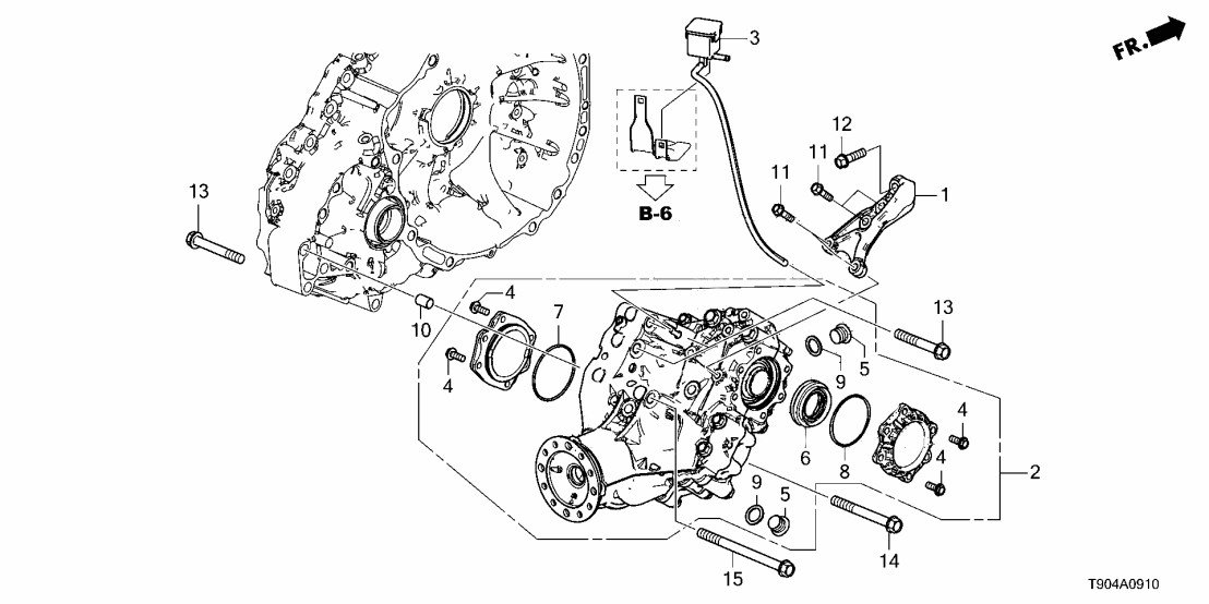 Honda 29000-6FD-030 PTU ASSY
