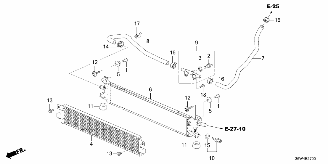 Honda 1J010-6MA-J01 W-RADIATOR Honda 1J010-6MA-J01 W-RADIATOR