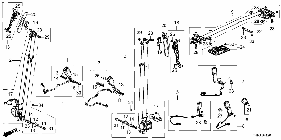 Honda 83266-THR-A01ZB CVR (2ND) *NH882L*