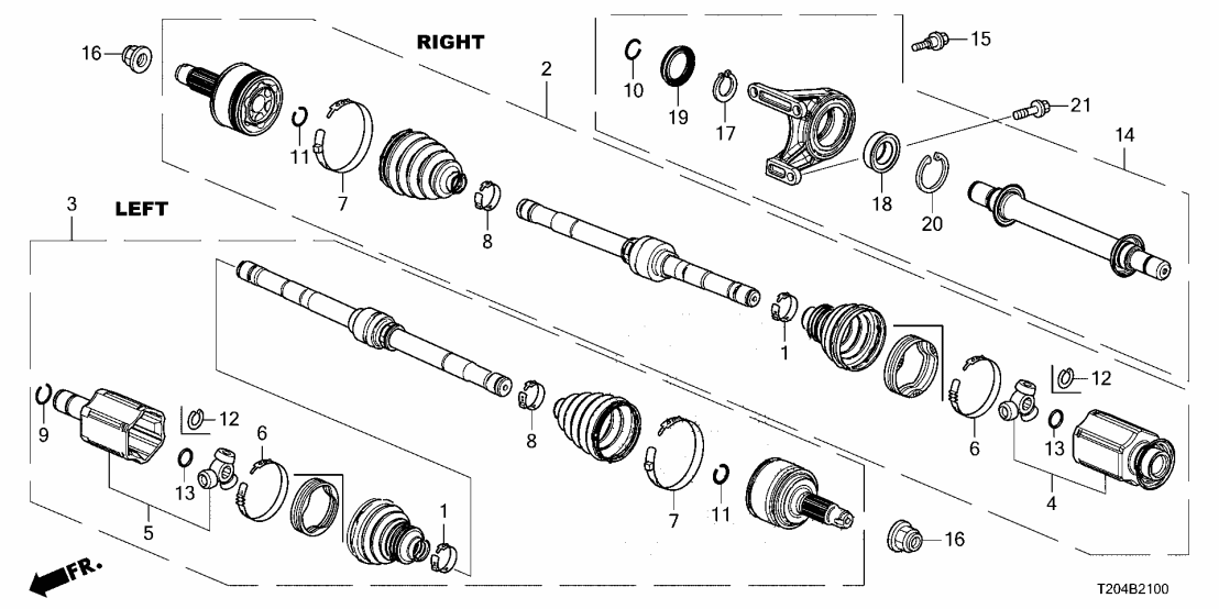 Honda 44317-3K0-H01 BAND, OUTBOARD BOOT
