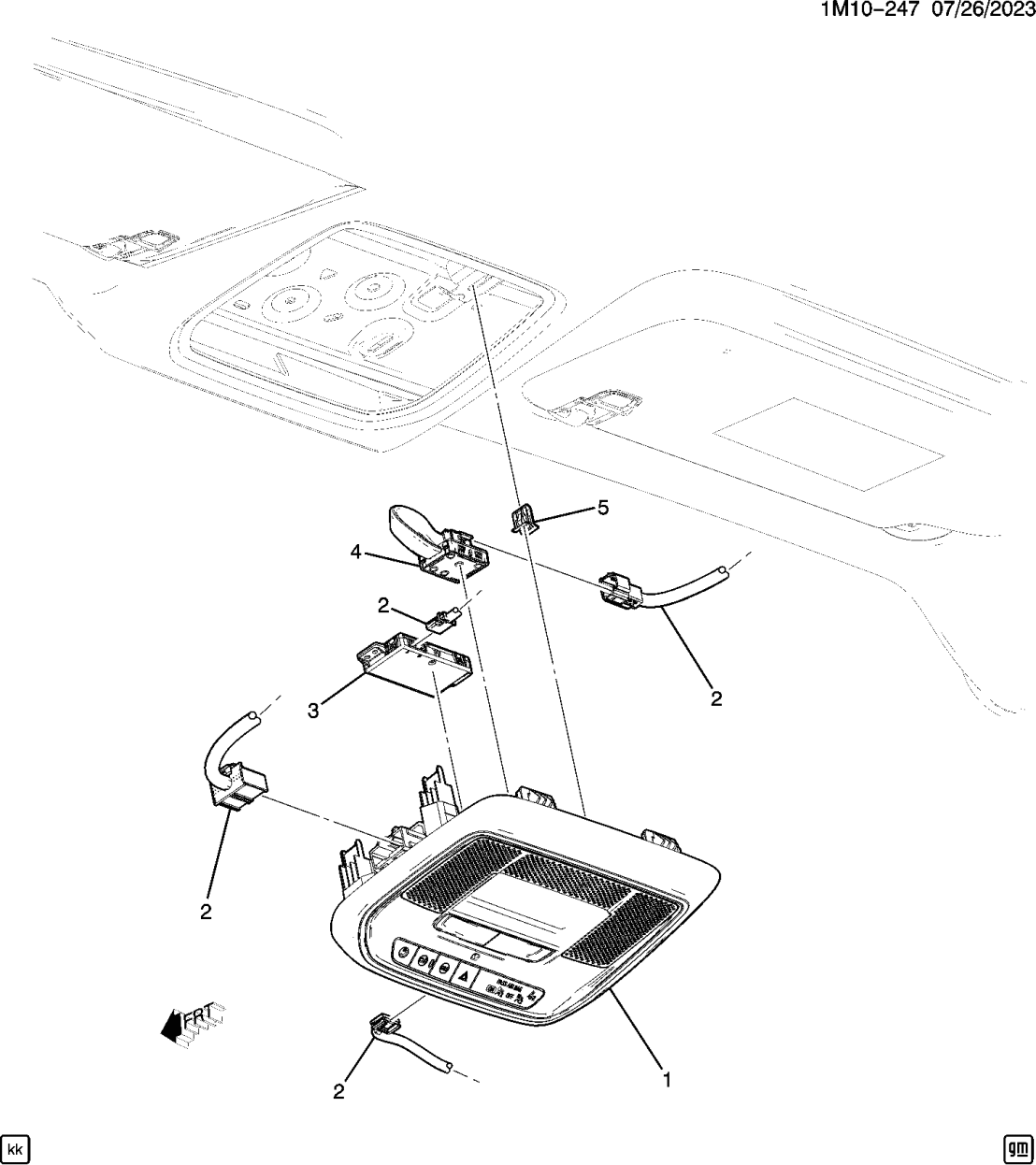 Honda 86507640 CONSOLE, RF *103H*