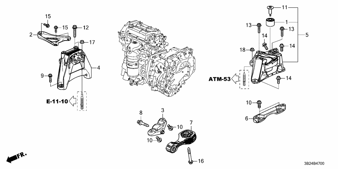 90175-3A0-A00 Honda BOLT, FLG (14X105)