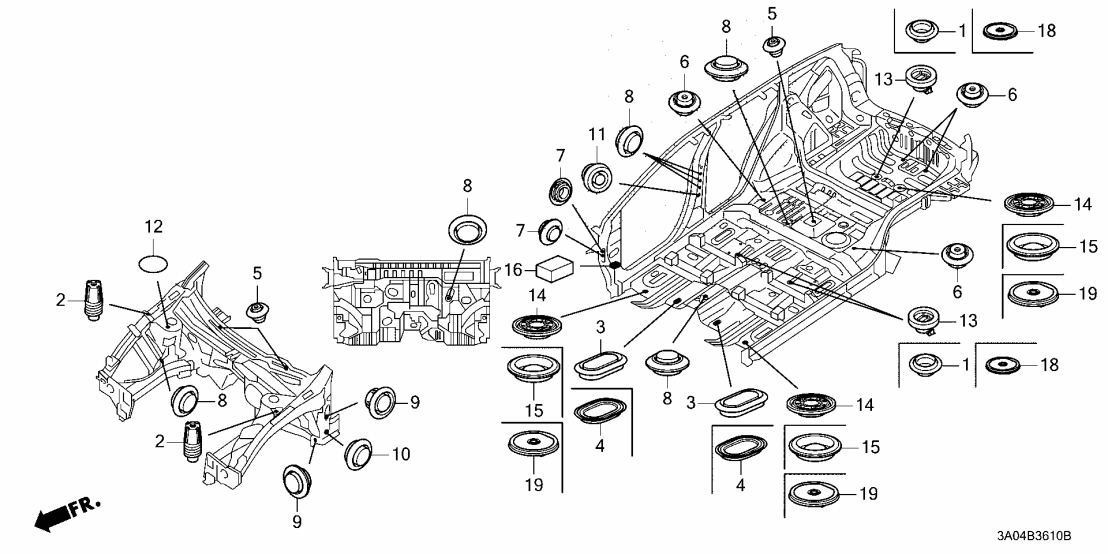 Honda 91611-30A-003 PLUG (25MM)