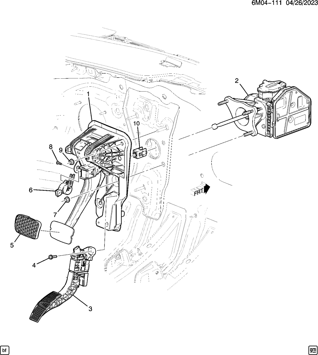 Honda 87861355 PEDAL, ACCEL