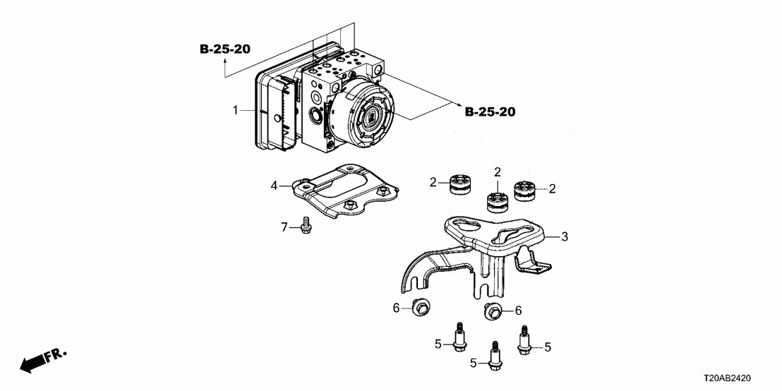 Honda 57100-T56-L42 MODULATOR ASSY-, VSA Honda 57100-T56-L42 MODULATOR ASSY-, VSA