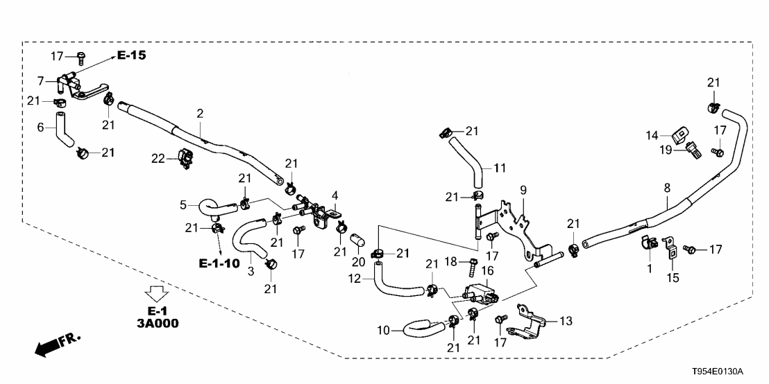 Honda 19118-66V-A01 CLAMP (D13-5)