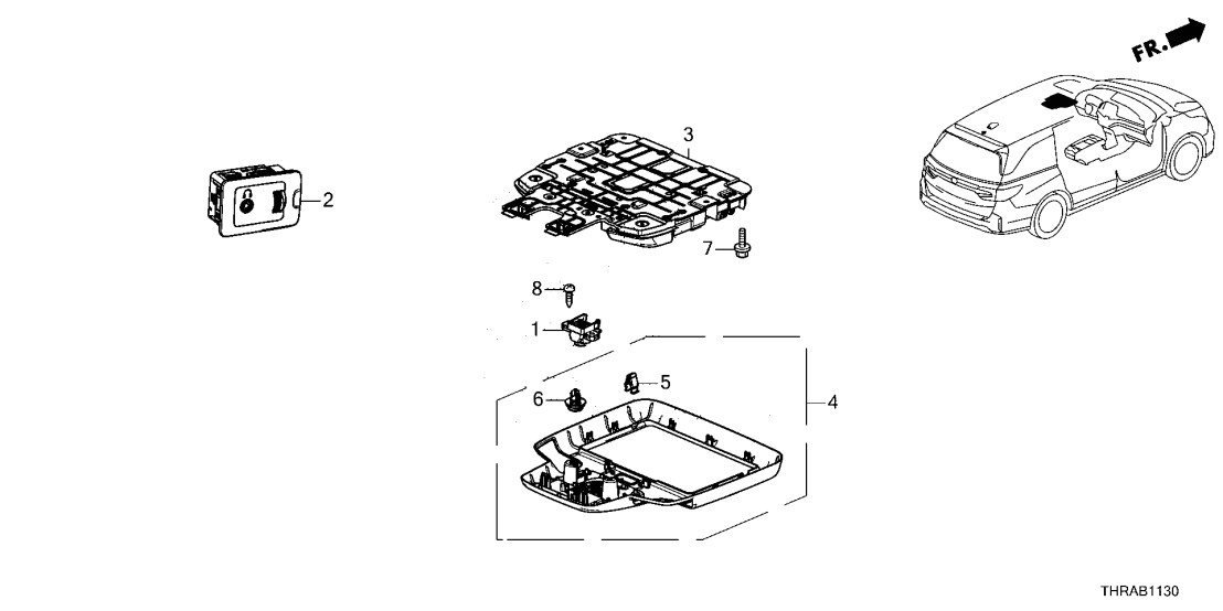 Honda 39430-THR-A01 CAMERA, CABIN WATCH 39430-THR-A01 Honda CAMERA, CABIN WATCH
